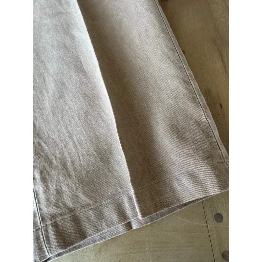 Corneliani Beige Cotton Linen Trousers Men's Size 60